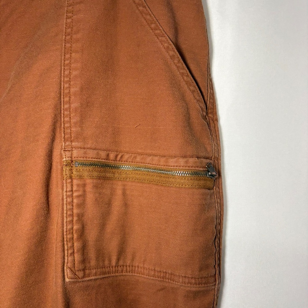 REI Co-op Women Rust Brown Canvas‎ Jogger Pants High Rise Utility Hiking Stretch - Picture 10 of 12